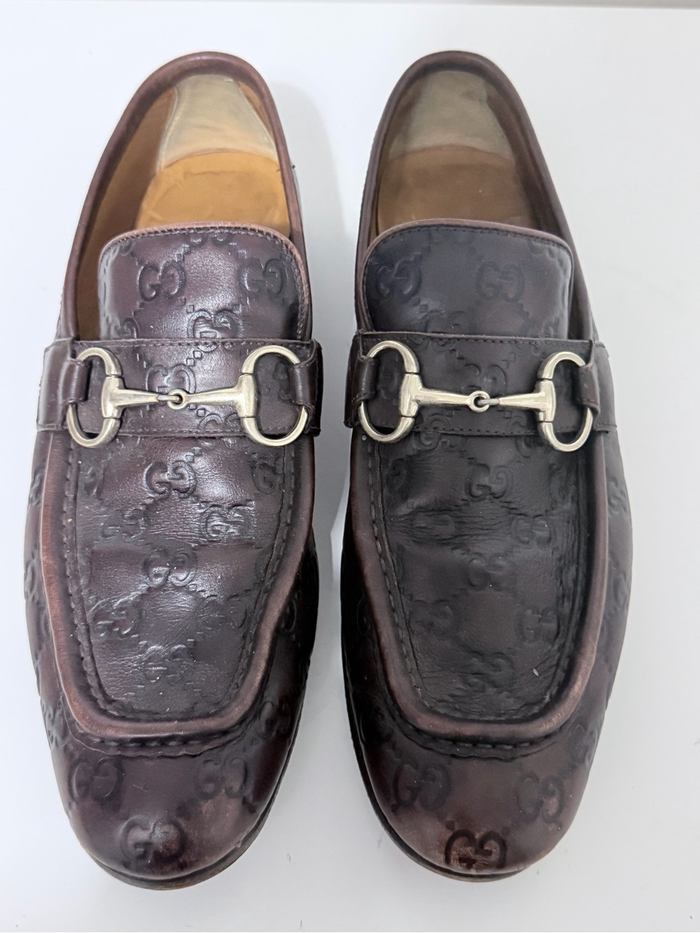 GUCCI GG MEN RARE BROWN TOM FORD ERA HORSE BIT LOAFERS SHOES 41 FITS 10.5 US